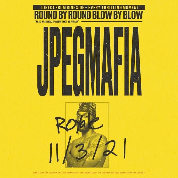 whrbtds's tweet photo. WIN TWO TIX TO JPEGMAFIA’S (@darkskinmanson) SOLD OUT BOSTON SHOW AT @RoyaleBoston

TUNE IN TO 95.3 FM OR https://t.co/VGOY9TQBHY FROM 10-11PM TONIGHT FOR YOUR CUE TO CALL IN

617-495-WHRB ☎️ 617-495-9472

MUST BE 18+ TO WIN 
VENUE REQUIRES PROOF OF VAXX https://t.co/sDrQTe6ivf