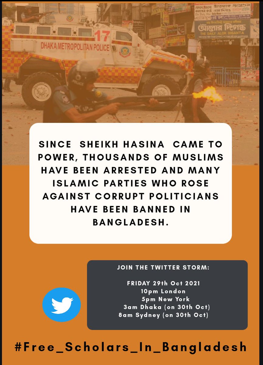 UmRosesham1's tweet photo. "O Allāh! They are in urgent need of Your Mercy. O Allāh! They are in urgent need of Your Mercy. O Allāh! they are in urgent need of Your Mercy,"
#Free_Scholars_In_Bangladesh https://t.co/LOrCXZJobT