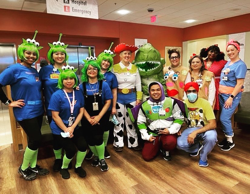 Nessg13's tweet photo. Toy Story #LabCrew I’m Rex 🦖 #HappyHalloween https://t.co/YgyTJRIZUe