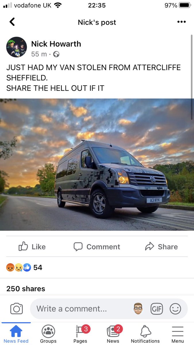 Please keep an eye out for this van, it belongs to a fellow Ranger and it’s just been stolen from the #Attercliffe  area of #sheffield 
Very distinctive graphics, have you seen it?