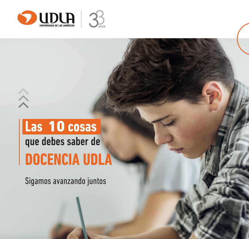 🟠Conoce nuestro Modelo Educativo, el Sistema Integrado de Apoyo al Estudiante (SIAE), los programas de capacitación y perfeccionamiento pedagógico y más en "Las 10 cosas que debes saber de #Docencia #UDLA": bit.ly/3CqnpSg