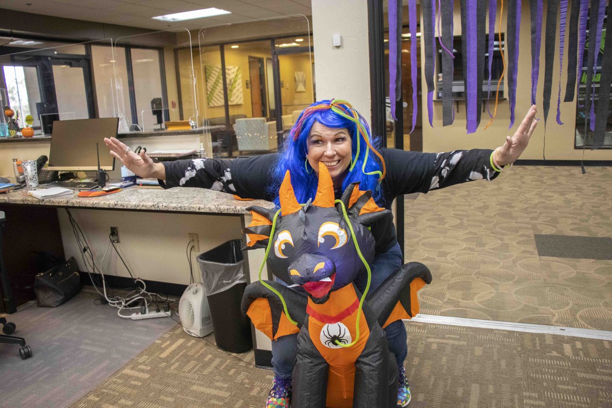 eoctech's tweet photo. Trick or Treat the Tech, today! Our staff and students were in the halloween spirit! Happy halloween from all of us at EOC Tech 👻🎃
#EOCTech #EOCTechIguanas #CareerTechEd https://t.co/p0kLjoxuwC