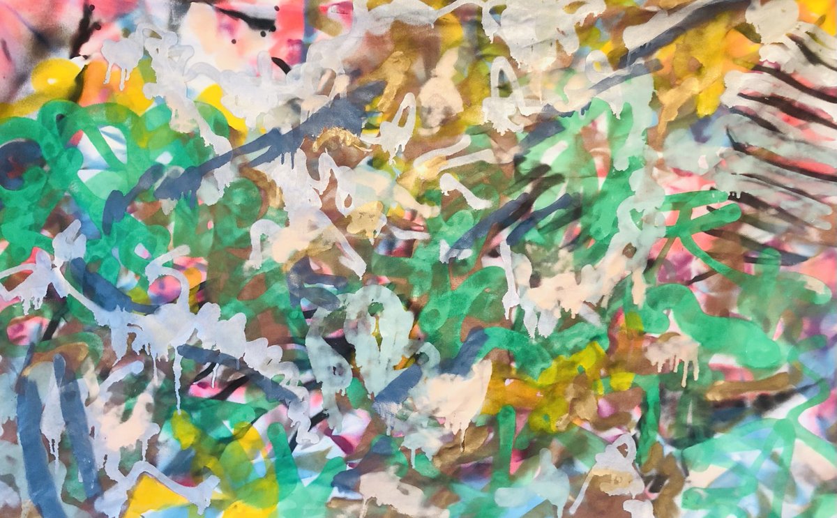 R_J_Miskines's tweet photo. N155 Fools Gold (Remastered), 2021, spray on canvas, 41"x61" #art #painting #miskines #n155 #FoolsGold #pliage #abstract #canvas #funwithspray #buffalony https://t.co/wIysCm1DhF