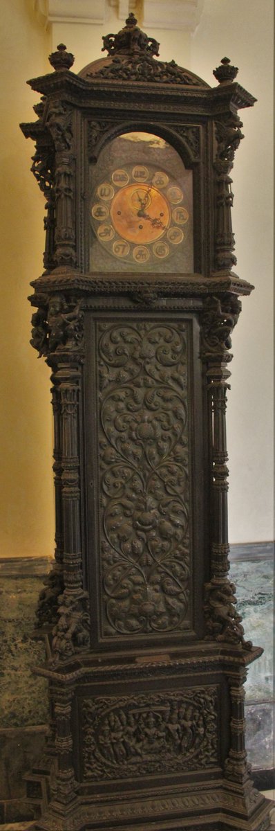 8-day longcase clock. This example dates back to 1700 and the case to late 19th – early 20th century CE. The original dial of this clock was
