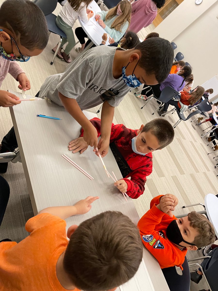 mrs_donohoe's tweet photo. We are back in action with our Buddy Class @mrskullas ! We always love getting together, but today’s read aloud &amp; STEM activity was the best! Students worked together to make some Room on the Broom using imagination, straws, tape &amp; of course- candy!  🧙‍♀️🎃 @MulcaheySchool https://t.co/Lb74jnSnW0