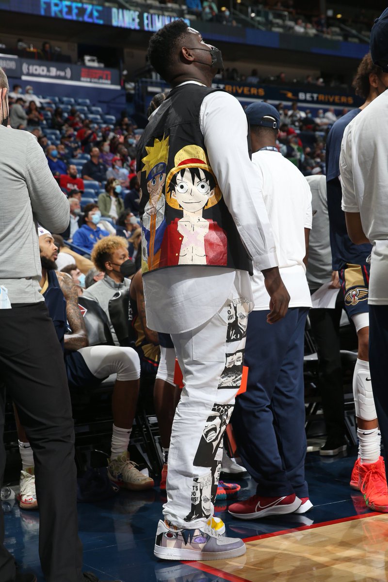 NBAdoPovo's tweet photo. Zion Williamson é um homem de cultura. https://t.co/Z8rm3Dmo0k
