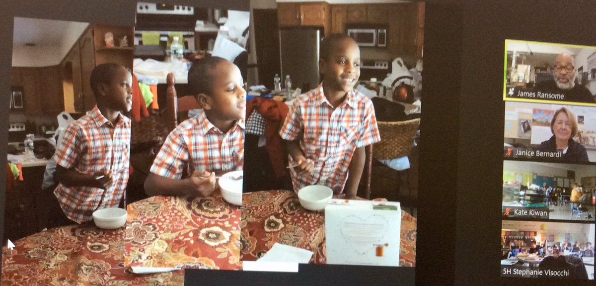 ambroselibrary's tweet photo. Thank you @TheWFEE for bringing illustrator James Ransome To Authorfest! 4th grd Ss learned artists do research to make their illustrations authentic &amp; he takes pictures of people in various poses to use for his illustrations.Great presentation! @AmbroseSchool https://t.co/3o08DihPGg