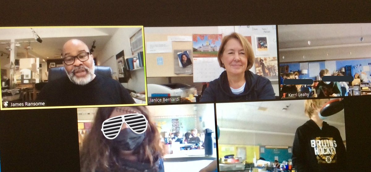 Thank you <a href="/TheWFEE/">WFEE</a> for bringing illustrator James Ransome To Authorfest! 4th grd Ss learned artists do research to make their illustrations authentic &amp; he takes pictures of people in various poses to use for his illustrations.Great presentation! <a href="/AmbroseSchool/">Ambrose School</a>