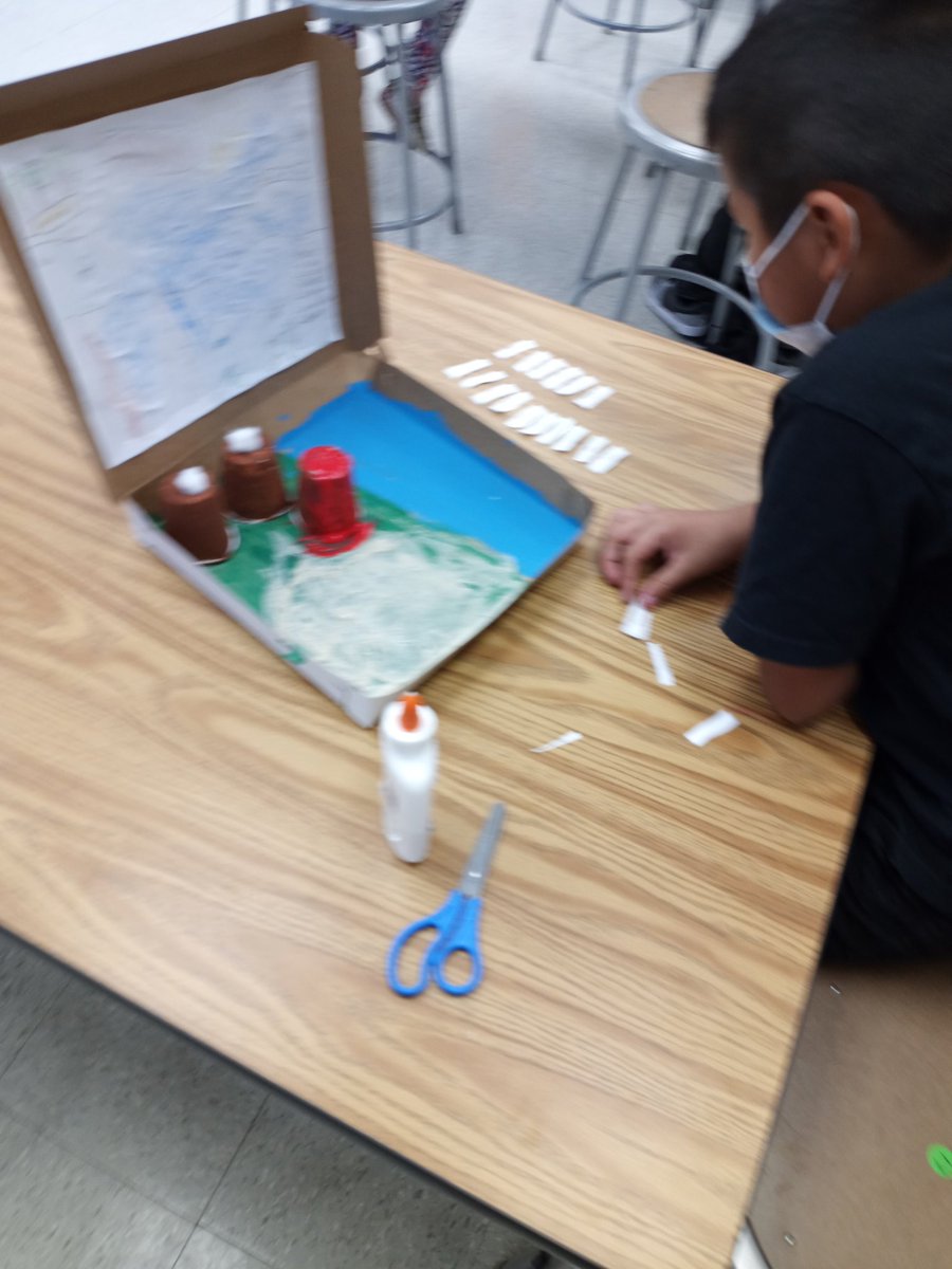 2nd grade students finished building, painting, and labeling their amazing landscape projects today. #FUESD #FrazierFam