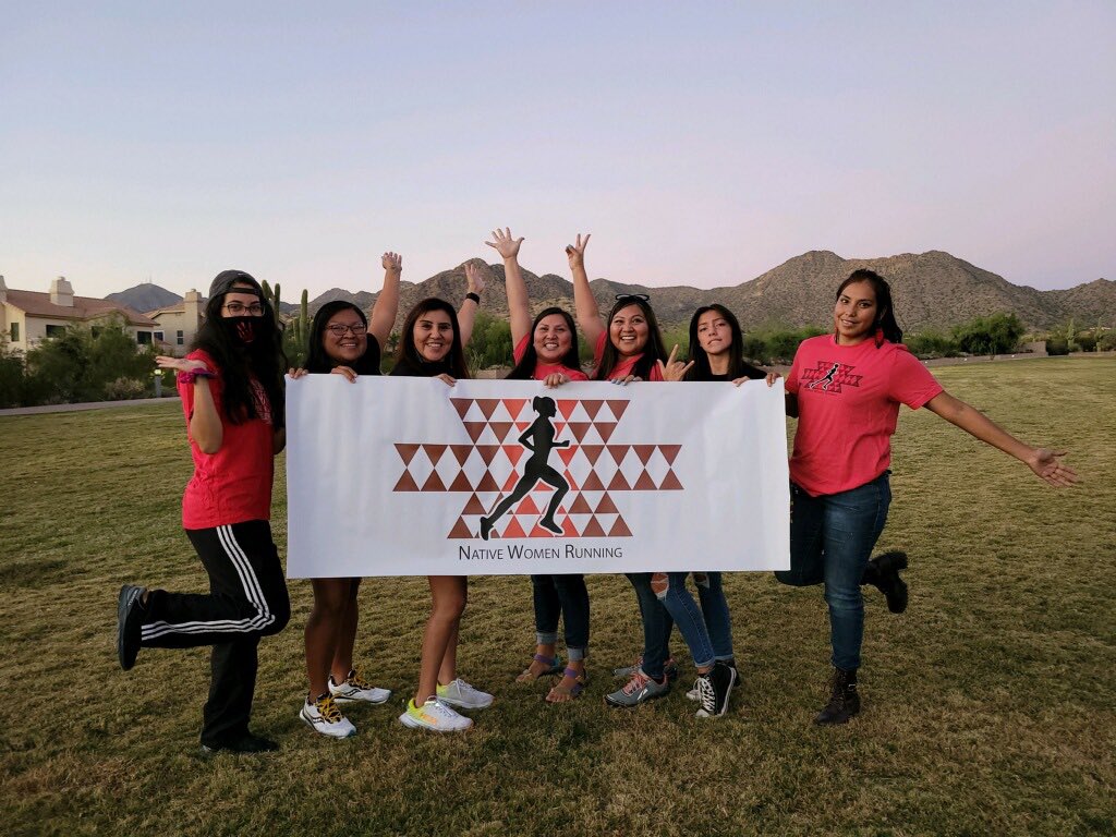 Mom74Run's tweet image. One more sleep to run 100k in honor of my dad and 3 siblings who have passed. Thankful @NativeRunning meet up and the sisterhood of native women runners ❤️#nativerunner #run #javelinajundred #100krace #healingrun #navajo #RepresentationMatters #hoka