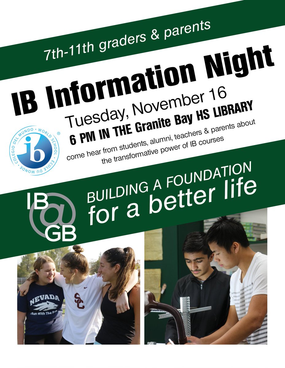 Granite Bay HS IB tweet media