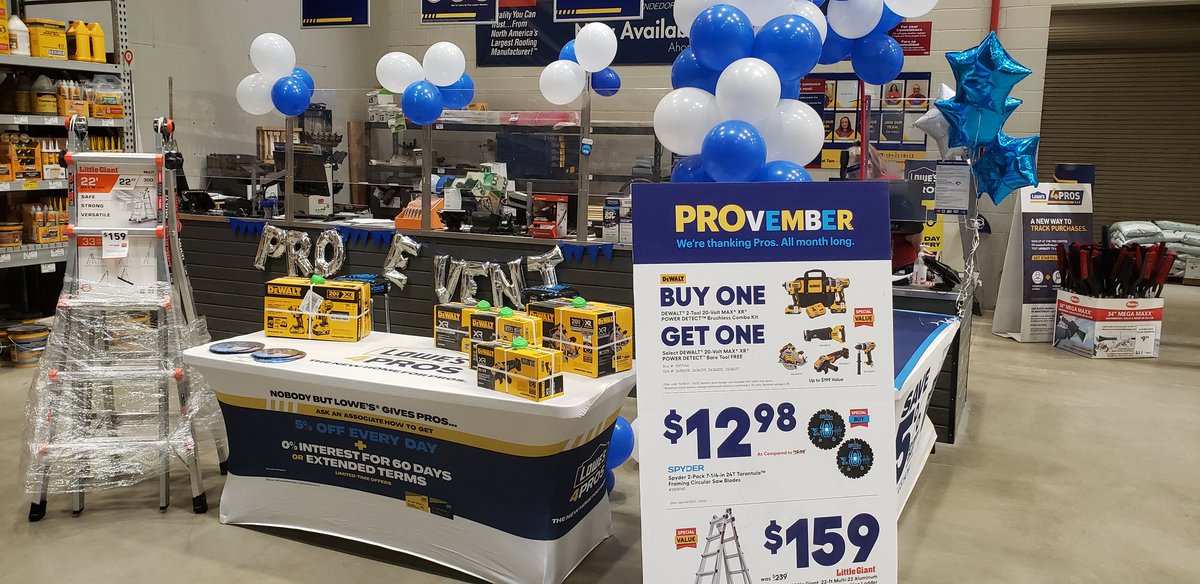 HerschColin's tweet photo. #PROvember Lowe's 2673 ready to serve our Pros. @WileyLorena @UsowskiT @LowesRegion7 https://t.co/8NrNsDuLUa