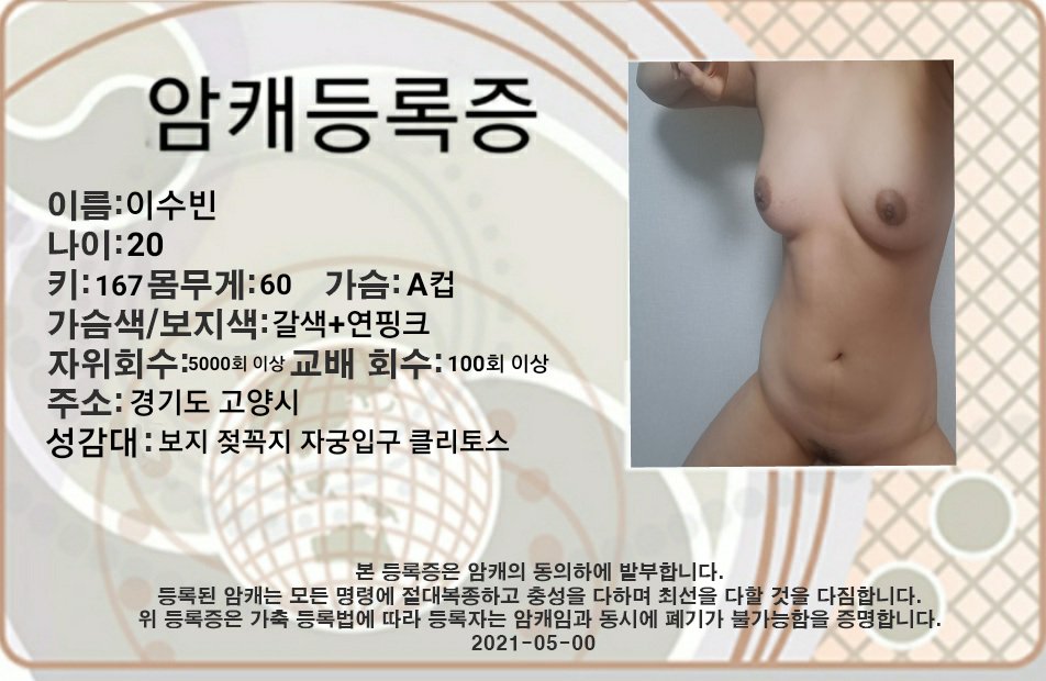 gdeug4's tweet photo. 드디어 했다♡ 암캐등록증 이런거 진짜 있음 조케따ㅎㅎ 
#암캐 #암캐등록증 #암퇘지 #육변기 #변녀 https://t.co/Nadm8HYiII