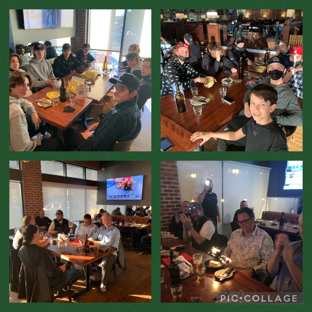 EO U15 Wild 🔴🟢 team bonding continues with a team supper at La Cage ending with birthday cake for coach 😂
#happybdaycoach