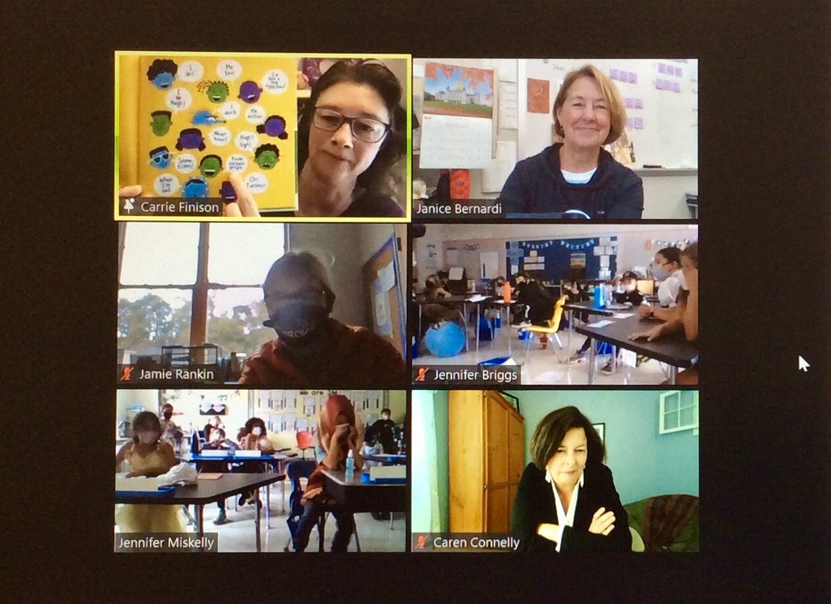 Thank you <a href="/TheWFEE/">WFEE</a> for bringing Carrie Finison to Authorfest! She told us about the importance of revising our writing &amp; took us through the evolution of her bk “Dozens of Doughnut” from 1st draft to final wonderful book that we loved!Great event! @CarrieFinison <a href="/AmbroseSchool/">Ambrose School</a>