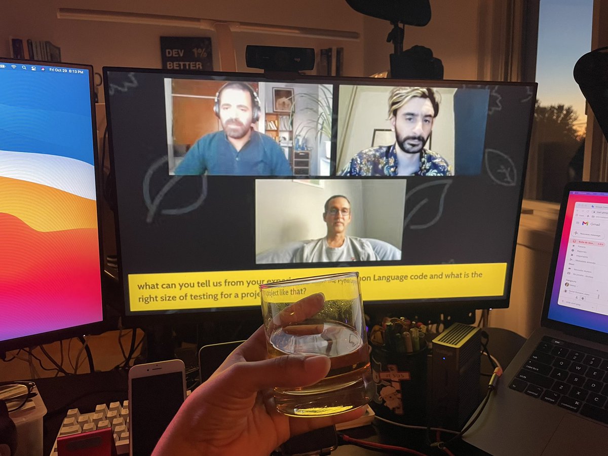 dennyperez18's tweet photo. Despues de una dura semana laboral, vamos a disfrutar del cierre de la #PyConAr 2021 con la Keynote de Neal Norwitz, sobre:
“Getting the Most Value Out of Testing”
👇🏽
https://t.co/I7oJ9lqKl8
Salud!! 😊
#PyCon
#Python 🐍 https://t.co/fWDnZXhali