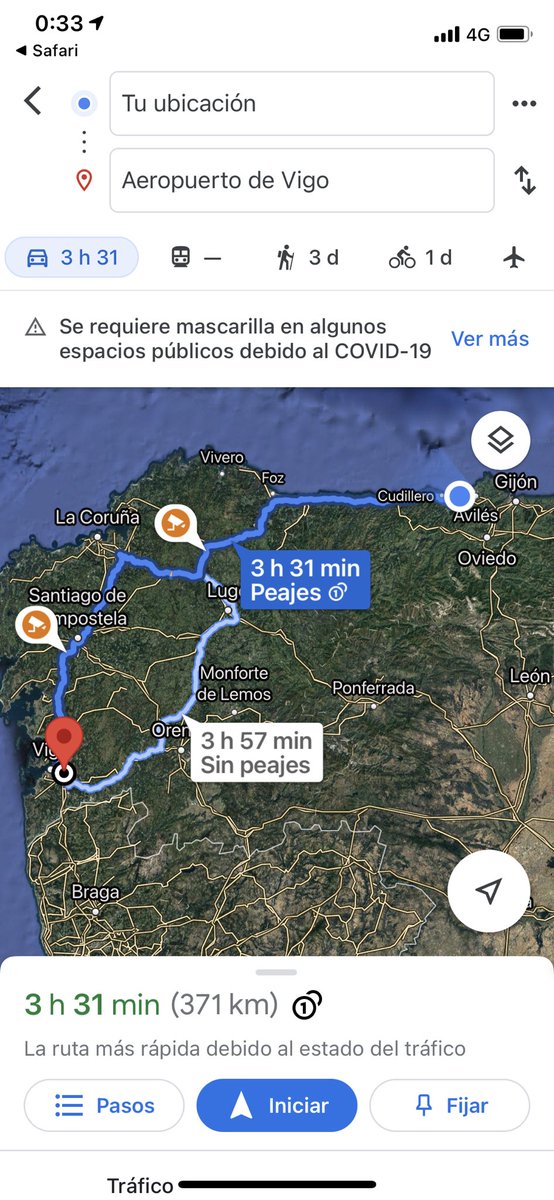 EmilioFormoso's tweet photo. Posible ruta, y salimos a las 0,35 horas. Calculo que, con suerte, a eso de las 5, en casa!. Carretera y manta!.
Gracias @vueling por la atención al cliente!. https://t.co/CanRvWe5fY