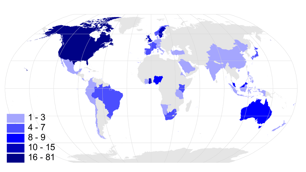 DrRashidSumaila's tweet photo. A truly global call that should  not be ignored by WTO members: Countries of the nearly 300 authors of the paper! @ScienceMagazine; @NOIweala @WillsSantiago @UBCoceans @OceanCanada @ubcSPPGA @oceana @oceanpanel @SeaAroundUs @envprize; @pewenvironment @our_fish https://t.co/wNdg8WuyBP