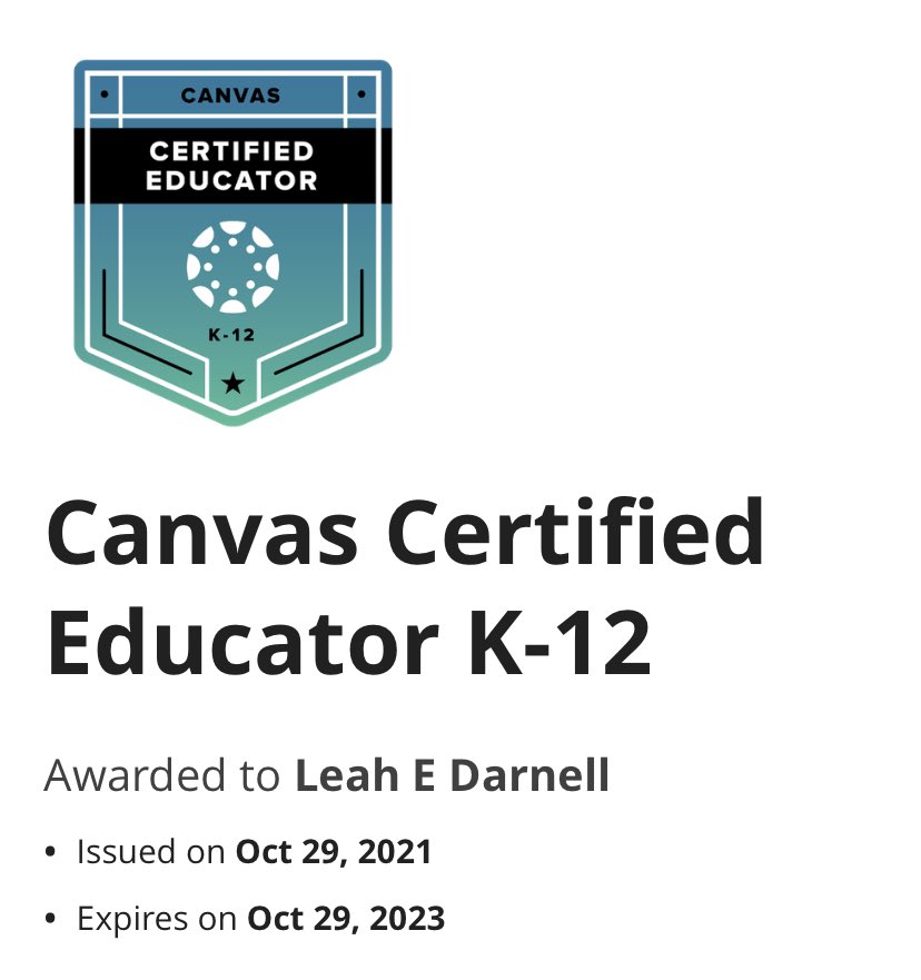 This was a hard accomplishment to achieve, but I was more than blessed to have had the opportunity to earn this badge! Thank you <a href="/KCS_DBEXCEL/">DB EXCEL</a> and @KCS_District.