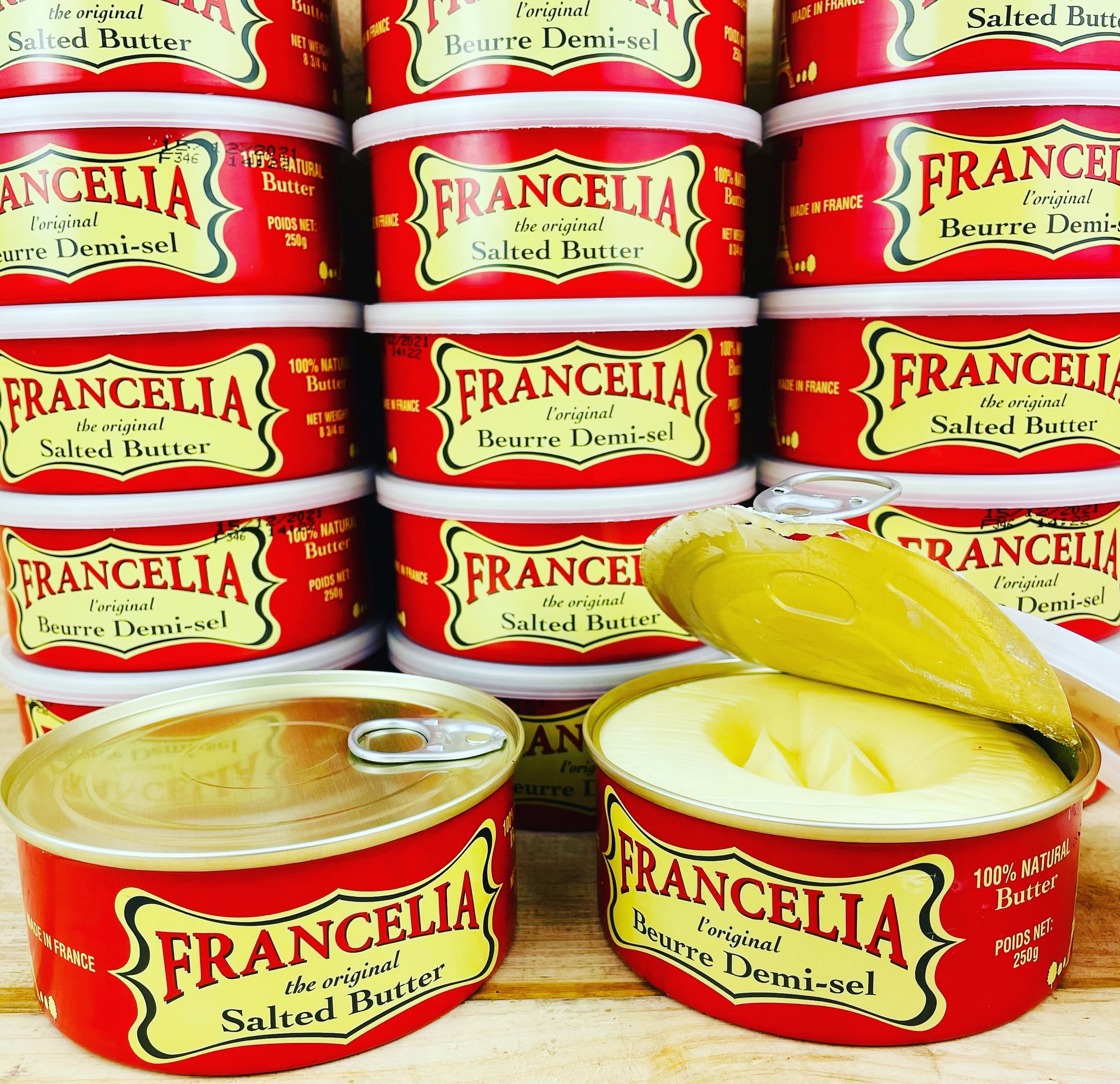 CheaperBuyMiles on Twitter: "... usually goes for over $11 each, short-ish  on date (15/12) , but it won't last that long, only about 2000 tins.  Francilia butter $3 a 250gm tin now