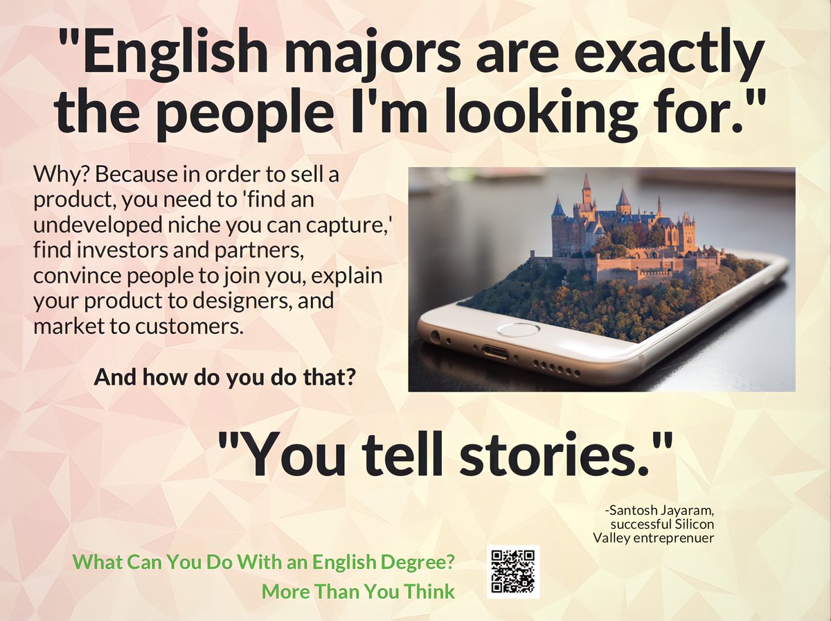 What can an English major do for you? Our departments website provides information on pathways, careers and benefits that come with an English degree. Visit the link in our bio to learn more!
