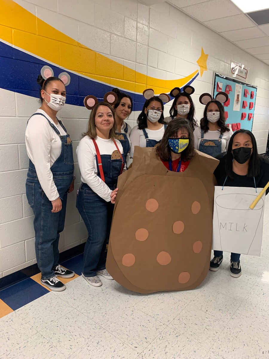 Amazing First Grade Team!! #LevelUp #StorybookCharacterDay #IfYouGiveAMouseACookie