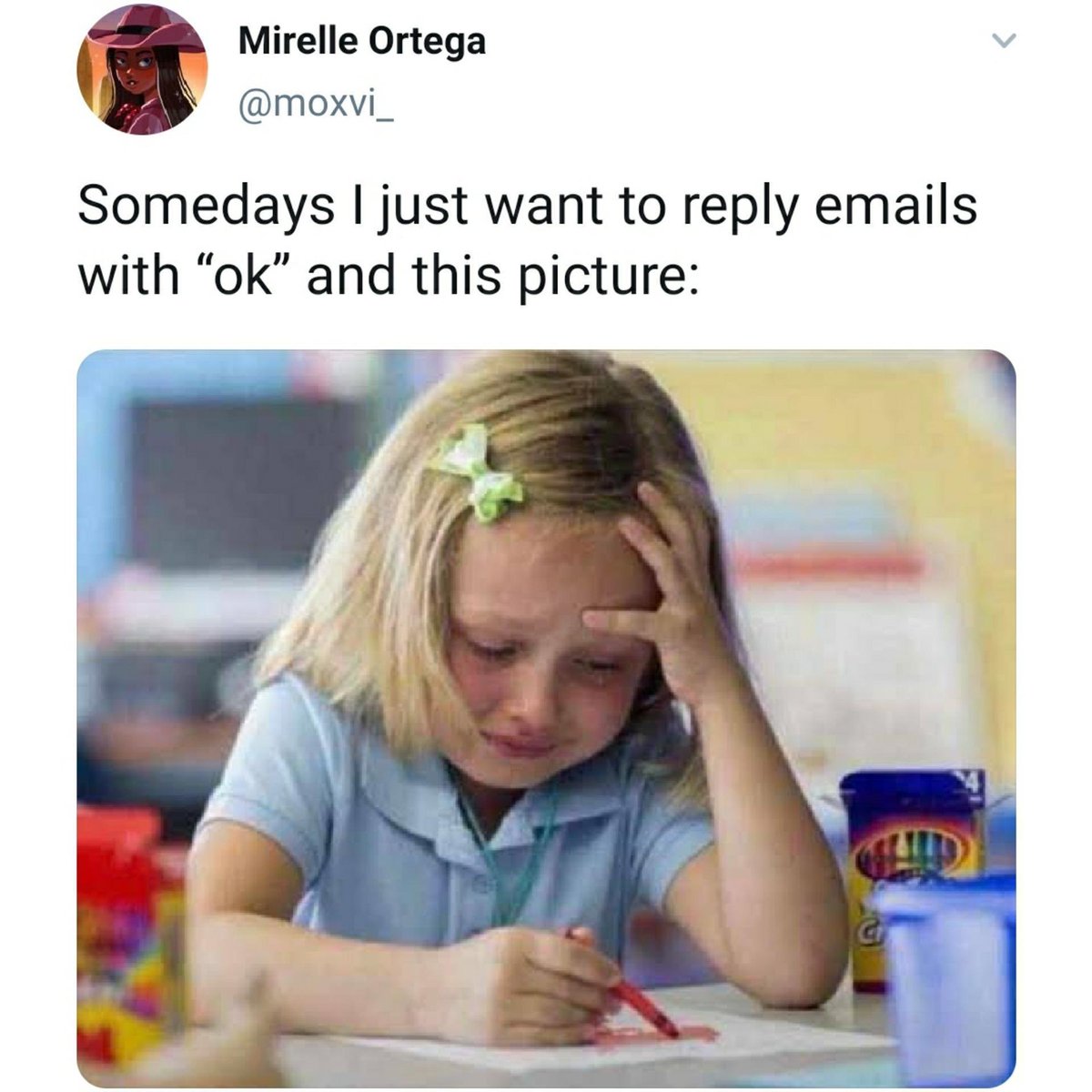 ItsCALamp's tweet photo. My job doesn’t even require emails and I still feel this https://t.co/HLDrbh0plf