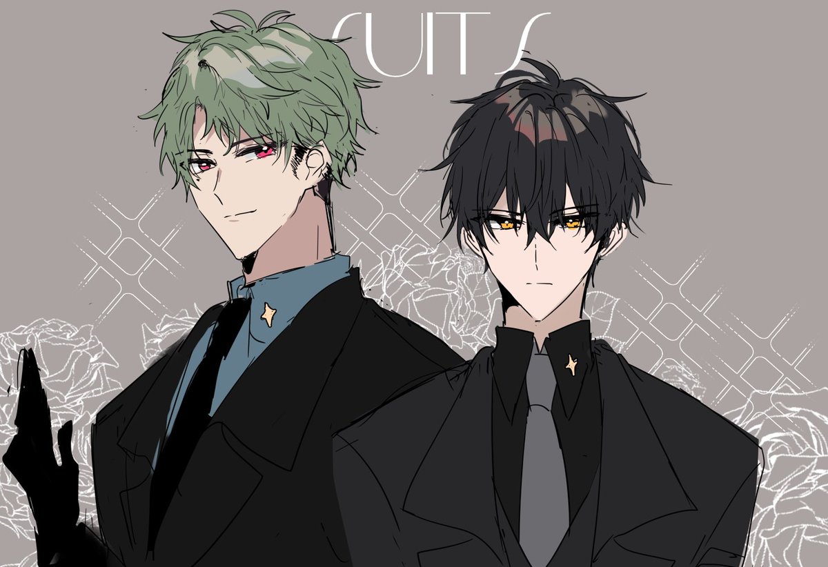 「[OC] canonly they should have good looks」|えふ @ CF16のイラスト