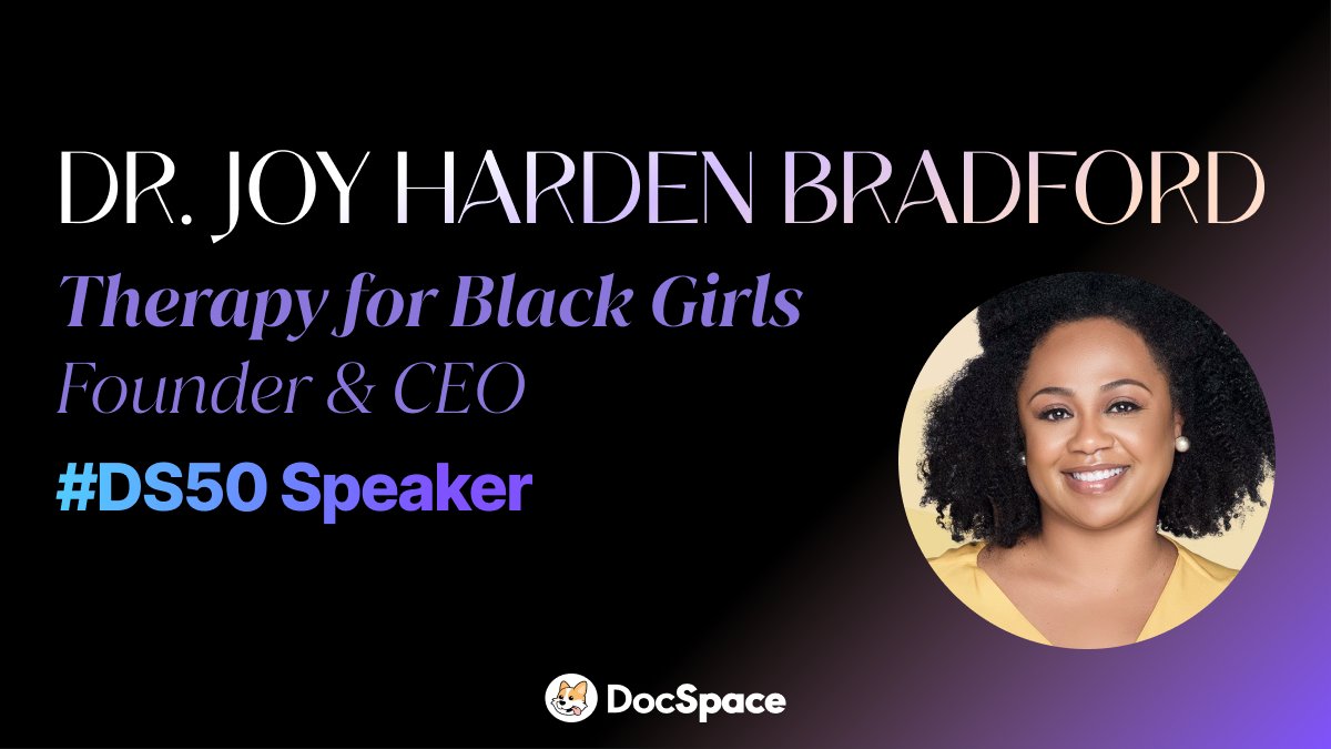 easepractice's tweet photo. We're excited to welcome @hellodrjoy as a #DS50 fellowship speaker! 🎉

Dr. Joy is a licensed psychologist, founder of @therapy4bgirls, and host of the podcast Therapy for Black Girls. Our fellows will learn about her experiences as a business owner and leader in the industry. https://t.co/notuLqimtf
