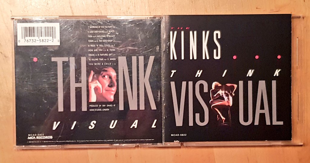 Suedehead71's tweet photo. #NowPlaying @TheKinks #thinkvisual on (hört hört) Compact Disc. Loved the singles "Lost and found" &amp; "How are you" then and still love this album today. Lost latter-day masterpiece. #1986 https://t.co/dOVtSK9Kxg