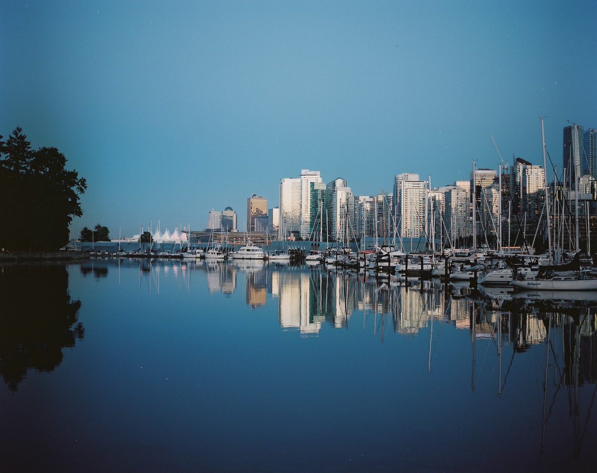 GA friends. this is Vancouver at blue hour on medium format. Nothing beats getting a surprise roll back from the lab.