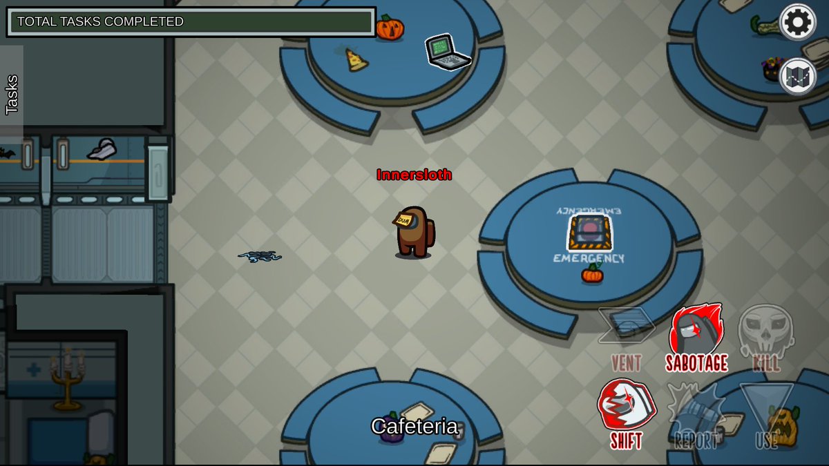 多くの人が変身した痕跡がどのように見えるか疑問に思っていたので、ここにスクリーンショットがあります！ シェイプシフト後、これは変身したことを示すために残されます。  #アモングアス情報 #AmongUsinformation #ඞ