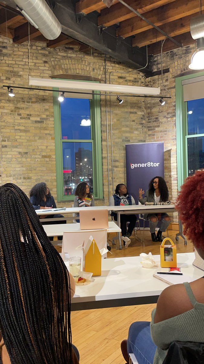 Loving hearing from fellow <a href="/gener8tor/">gener8tor</a> coworkers on this <a href="/mketechweek/">#MKETech Week</a> panel. gener8tor.zoom.us/j/98283426735 More Black women VCs, please. <a href="/OnlyOnePDrew/">Precious P. Drew ➐</a> <a href="/shakkiahcurtis/">Shakkiah Curtis</a>