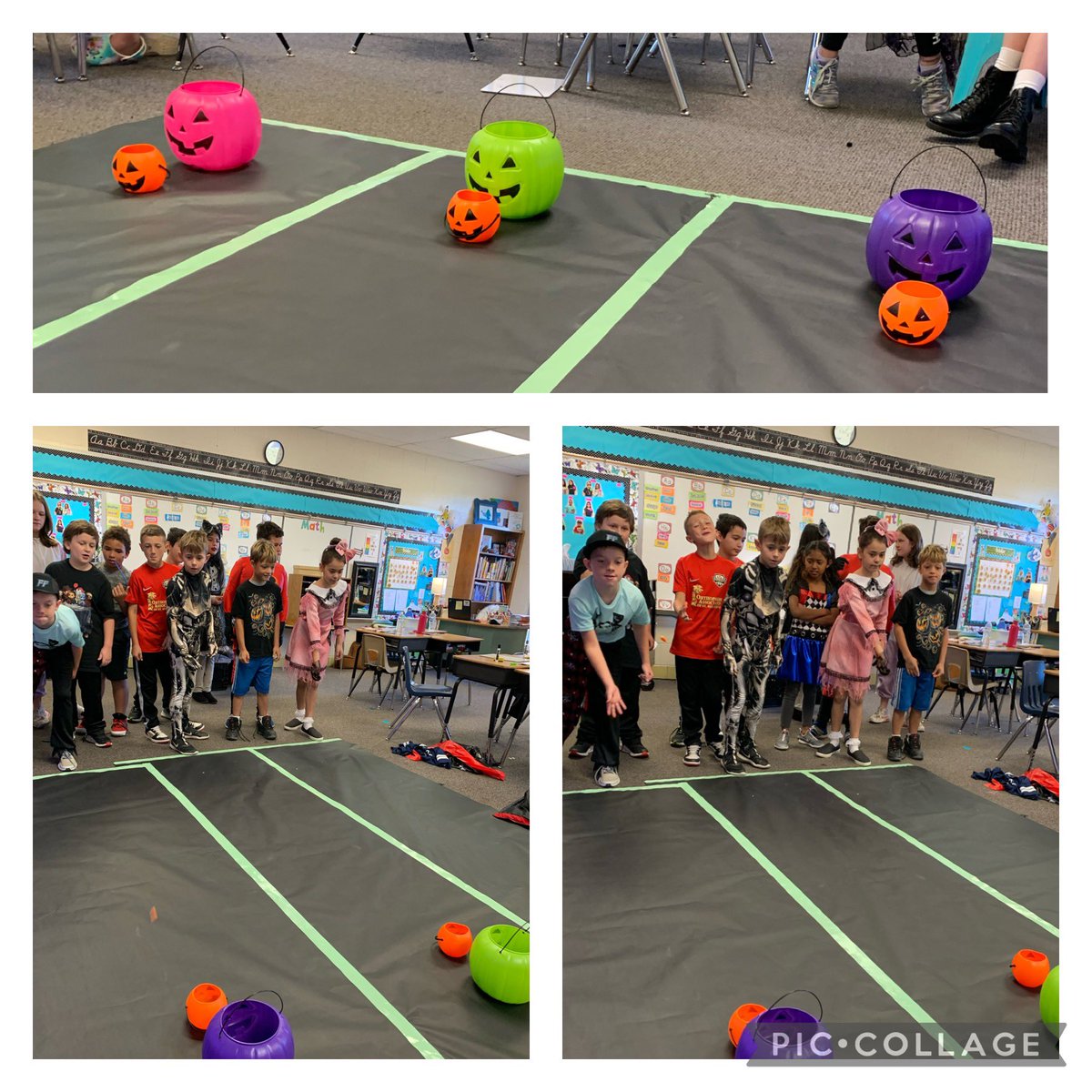 RedmonRoos's tweet photo. Friday fun day Halloween style! Reviewing decimals on a number line with some minute to win it games and spooky story writing. #crockettroos #roomath #roosread #whywisd https://t.co/ThgoF6tZbb
