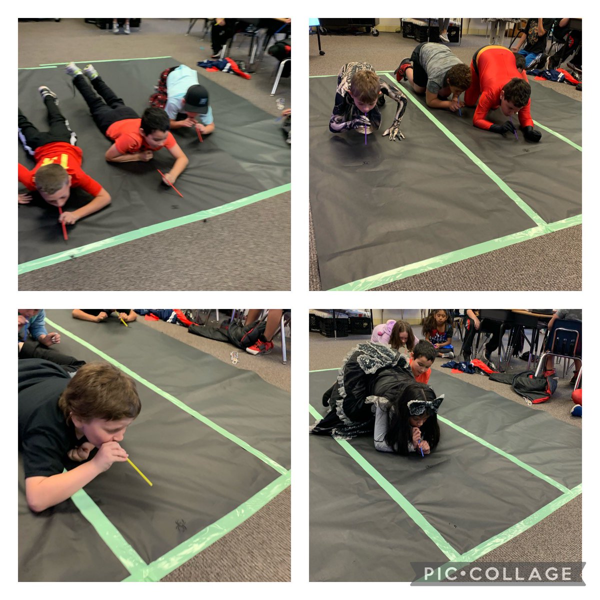 RedmonRoos's tweet photo. Friday fun day Halloween style! Reviewing decimals on a number line with some minute to win it games and spooky story writing. #crockettroos #roomath #roosread #whywisd https://t.co/ThgoF6tZbb