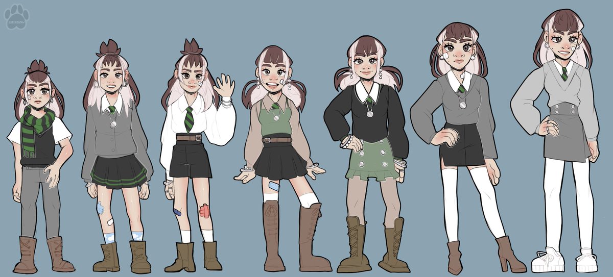 KarenKaPaw's tweet photo. Made a fresh reference sheet for my HP gal'; Delphia 🖤

#artist #artistsupport #harrypotter #originalcharacter #fancharacter #Slytherin #referencesheet #commissionsopen #oc #delphia #fandom #moots #artmoots #artistsontwitter https://t.co/TFSGCl1jlU