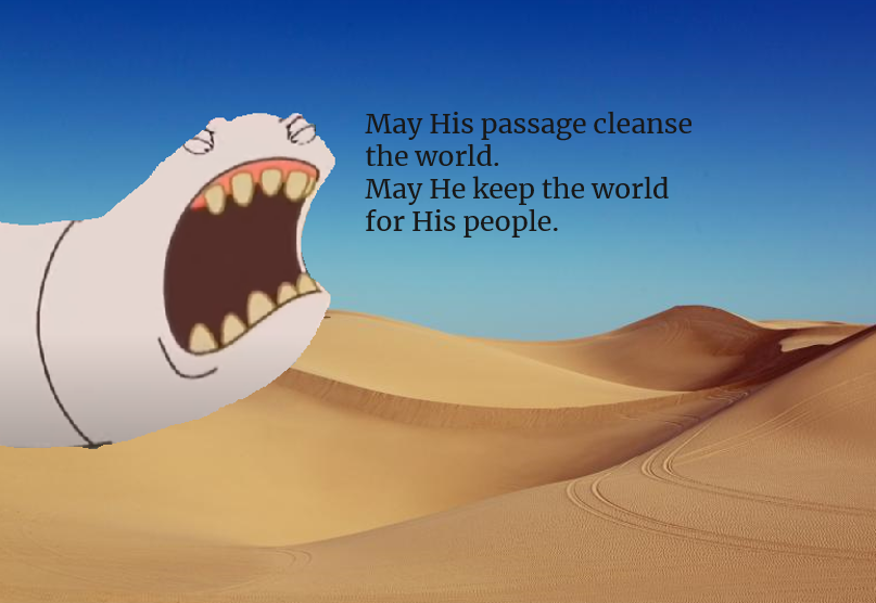 JesseyGoodman's tweet photo. Praise Shai-Hulud https://t.co/7HTW2aXLh9