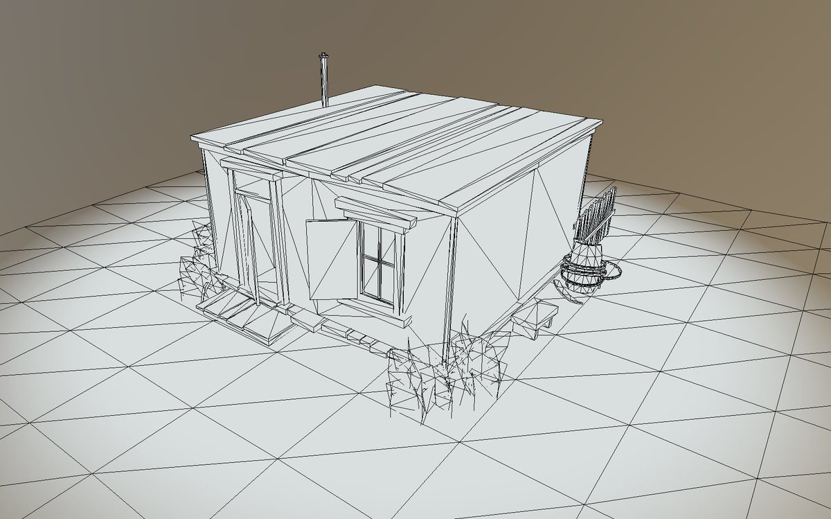AxionStudiosLtd's tweet photo. Small western house ready to be used in-game. This is a Free sample from our Western Town asset Pack https://t.co/bYFEywiBtM  #3dart #3dcg #indiegamedev https://t.co/D7esCJlYVW
