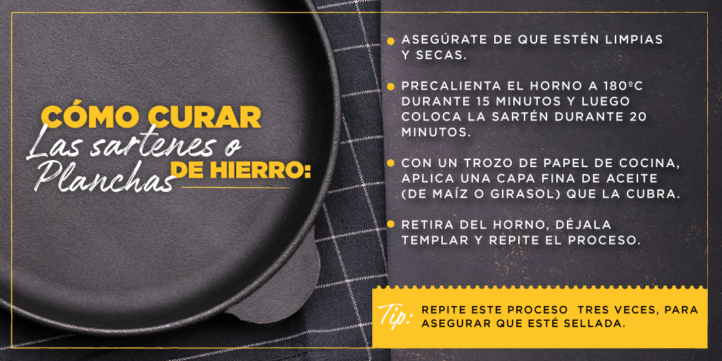 elgourmet's tweet photo. Ayer aprendimos a limpiar las sartenes y planchas de hierro. 😎
Hoy te explico cómo curarlas.🍳👇
#ElGourmet #HackdeCocina https://t.co/kwsZMmOpF2