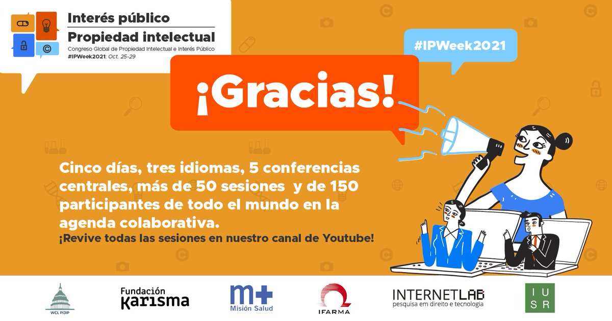 MisionSaludCo's tweet photo. Misión Salud junto con @ifarma como líderes de la línea de #AccesoAMedicamentos y otras #TecnologíasSanitarias de la #IPWeek2021 les agradecemos por su participación durante estos cinco días.
Todas las sesiones están en Youtube 👉https://t.co/ixbUdsMcaW https://t.co/HrtnPEDwnp