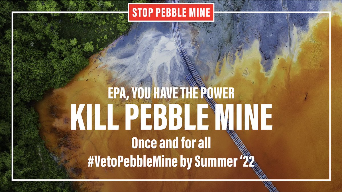 🎉BIG NEWS! 🎉 The court just put the veto process back in <a href="/EPA/">U.S. EPA</a>'s hands. <a href="/POTUS/">President Donald J. Trump</a> and <a href="/EPA/">U.S. EPA</a> now have the power to end the threat that has hung over the people of #BristolBay for more than two decades. #VetoPebbleMine before we fish again.
