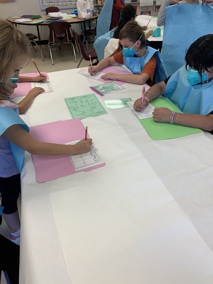 Jones4th's tweet image. Students worked Hard to save their patients with Division Surgery today! #mathcountsinMISD #magnoliamath #MES