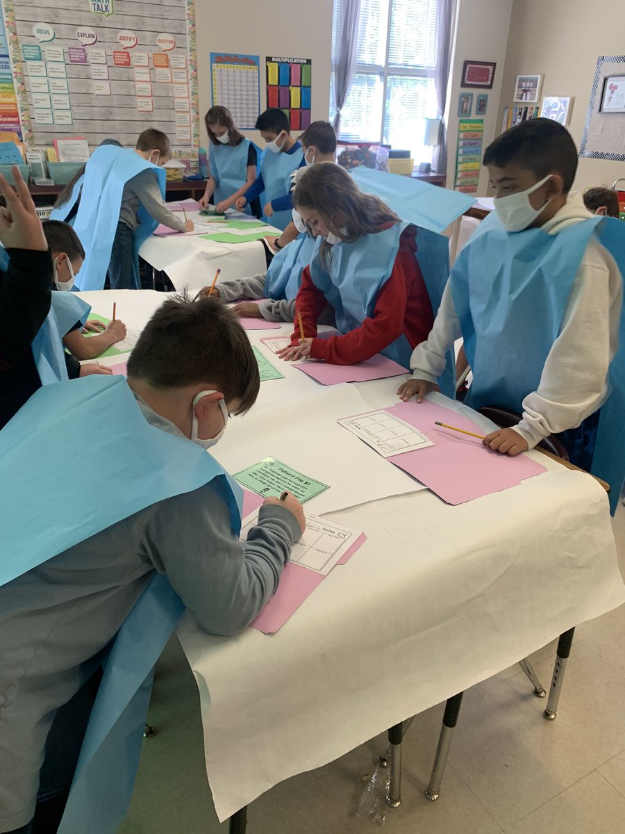 Jones4th's tweet image. Students worked Hard to save their patients with Division Surgery today! #mathcountsinMISD #magnoliamath #MES