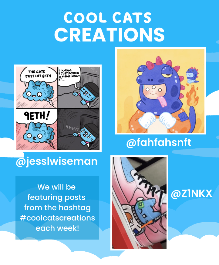 coolcats's tweet photo. TOWN HALL - 10/29/21

Creatures sneak peeks (that AREN'T just shadows this time!), a Times Square takeover, and more! The team is continuing to build and trust us, it'll all be worth it! Now, who's going to take one for the team and start an item speculation spreadsheet? 🐱💙🤔 https://t.co/cBLHUTWVuD