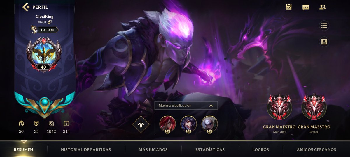 En este momento, estoy abierto a propuestas.
Línea: Mid Laner
Experiencia como jugador:
-Fase abierta, cerrada y Playoffs de LSA. 
-Telcel CBS Semifinales
Equipos de los cuales formé parte:
-GOD'S PLAN
<a href="/LolcitoSalvaje/">LolcitoSalvaje</a> <a href="/wildriftLATAM/">League of Legends: Wild Rift LATAM</a> @Fichajes_WR <a href="/FichajesLoLWR/">WildRift</a> <a href="/AyudaFichajes/">Fichajes WildRift</a>