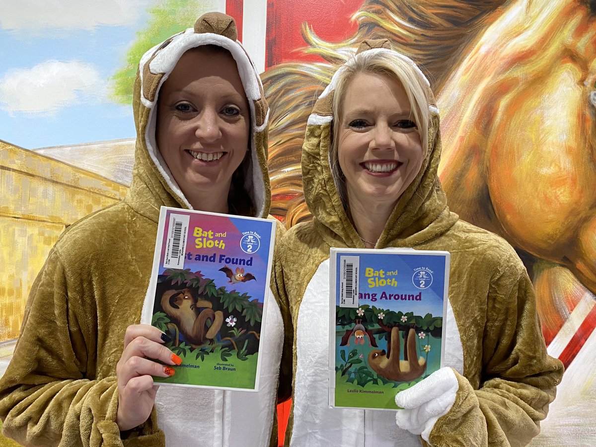 RunningStacy's tweet photo. Slothing it in style - Meadows Elementary’s Book Character Day 2021 @ME_Mustangs #livingmybestlife https://t.co/PPcOHLMRlL