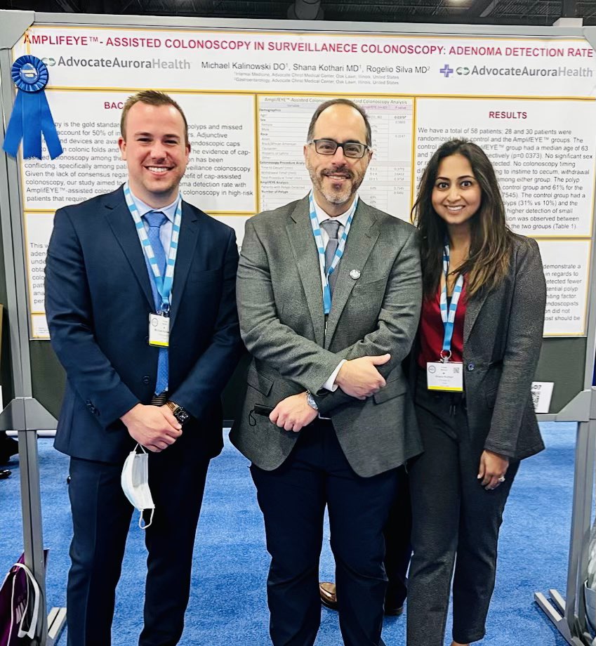 Poster presentation at ACG.  Use of amplifeye cap assisted colonoscopy does not improve ADR in patients undergoing surveillance colonoscopy with history of prior adenoma.