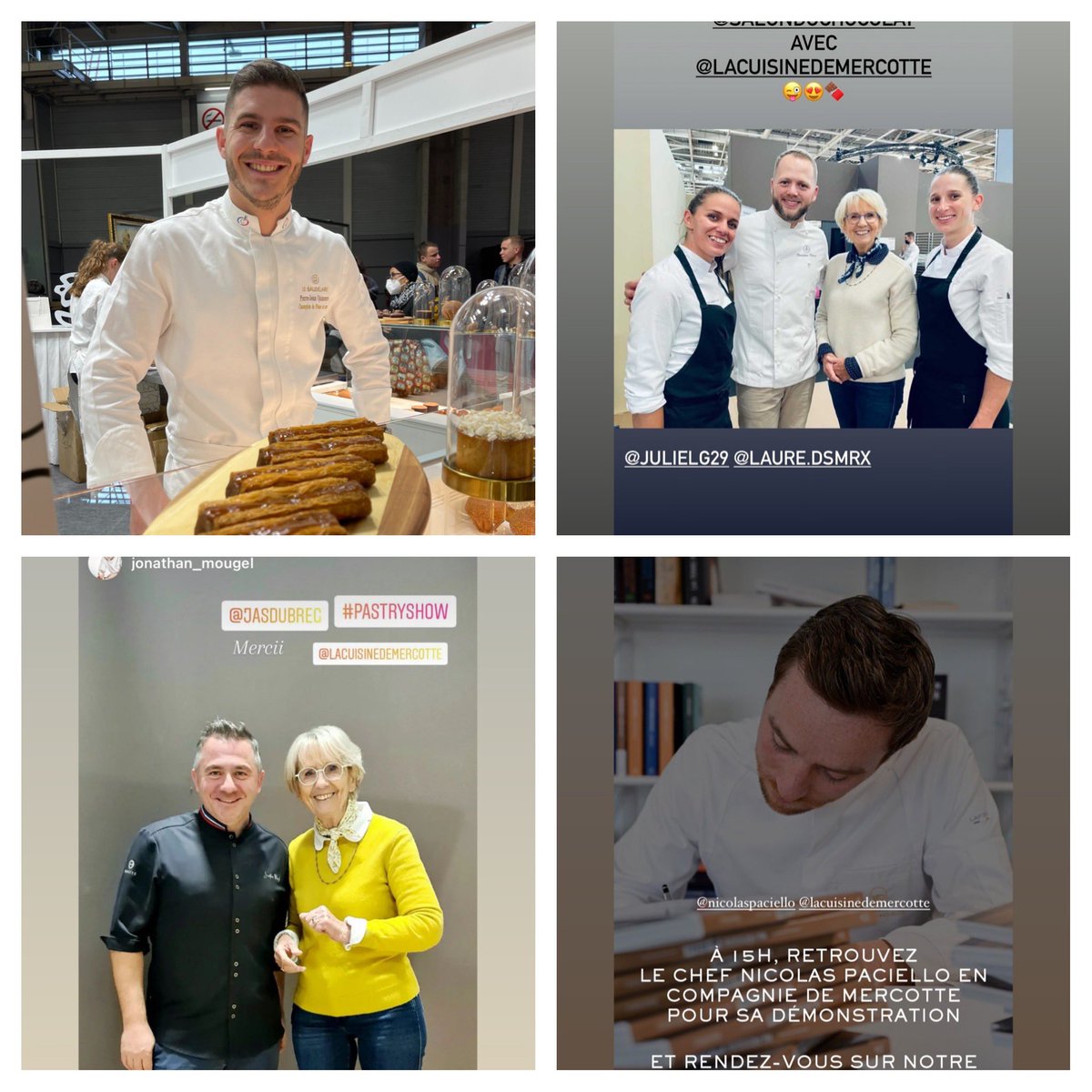 mercotte's tweet photo. Encore 3 jours pour retrouver les stars de la pâtisserie française en demo au pastryshow #salonduchocolat #pastryshow #paris #parcdesexpositions #patissiers https://t.co/8bzazTJ5Zn