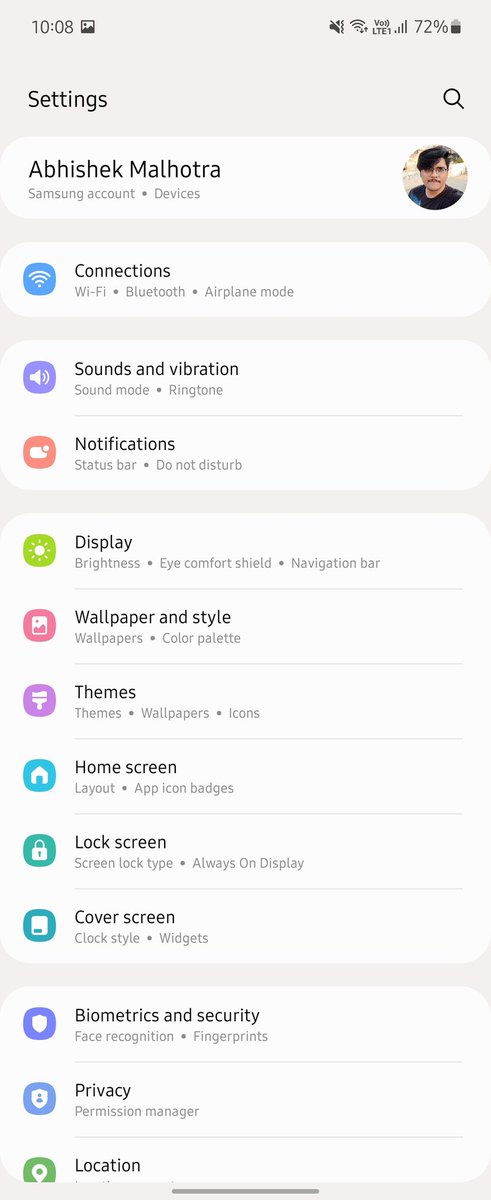 Abhii_Malhotra's tweet photo. One UI 4 on Galaxy Z Flip 3 looks cool as of now.. Also got the November security patch alongside.. Battery life seems somewhat similar.. Animations are smooth and look better than before.. #OneUI4Beta #GalaxyZFlip3 https://t.co/oaUsv88l3V