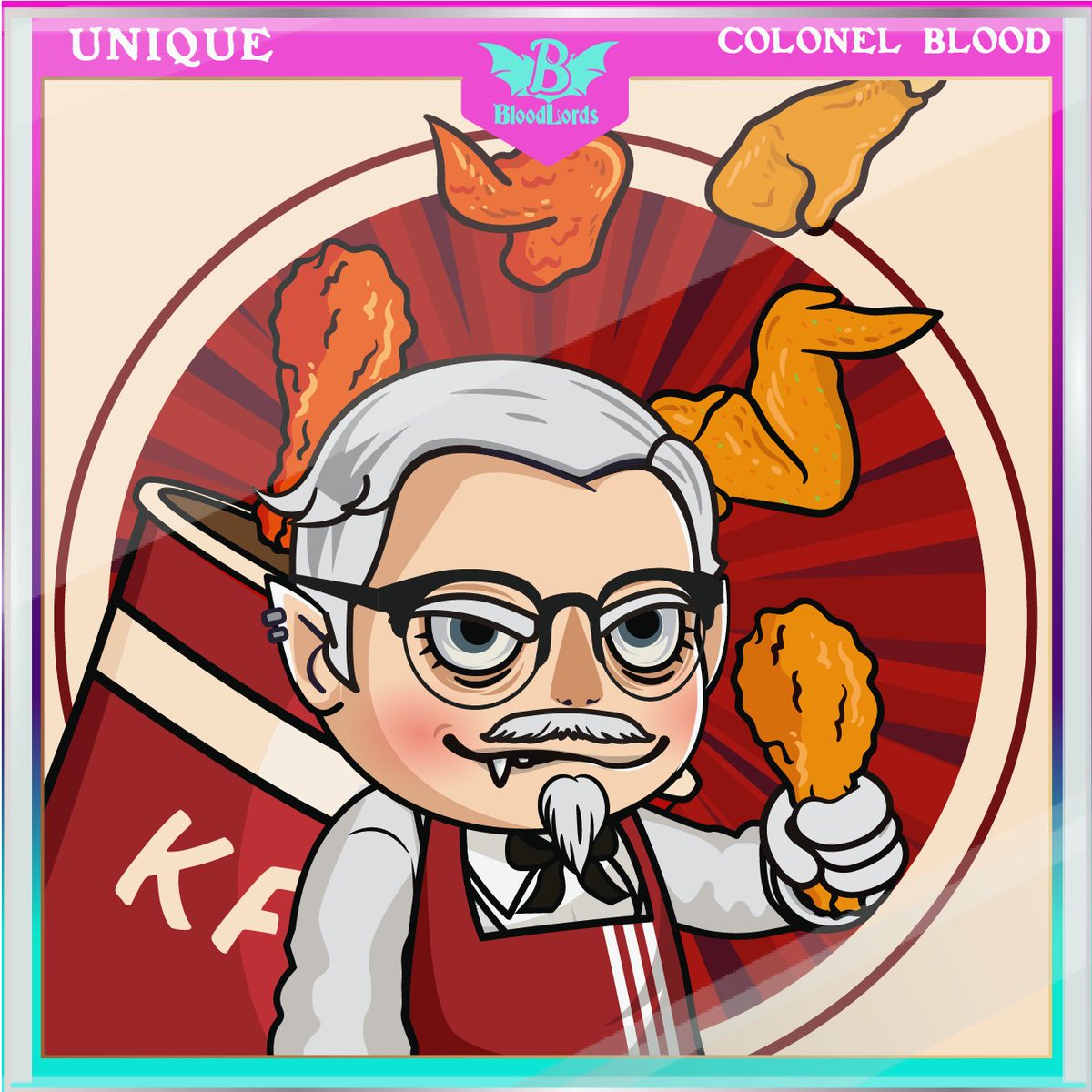 KFC X BLOODLORD

 “I’ve only had two rules. Do all you can and do it the best you can.”
<a href="/kfc/">KFC</a> 

RT if to show love!

#NFTCommunity #SolanaNFT #NFT #NFTshill #NFTGaming #NFTGame